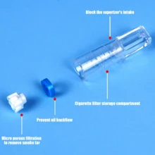 100pcs, Disposable Smoking Filter Tips Filter Holder Mouthpieces, Tar Filter Reduces Tar, Household Gadget, Valentine's Day Gift, New Year's Gift, Party Supplies(Three Thickness Conversion Adapters Are Included As A Gift)