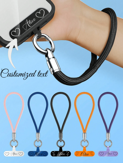 Customized Adjustable Phone Lanyard Wristbands, Outdoor Anti-Theft Ropes, Wristbands With Safety Clasps, Short Lanyards, Gifts For Mothers, Family, Friends, Birthdays, Festivals, Personalized Keychains, Personalized Keychains, Halloween, Christmas