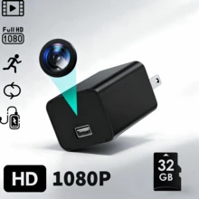 Mini 1080P HD Security Camera With 64GB Built-In Storage, Motion Detection, Night Vision, USB Charging, No WiFi Needed For Indoor Home Monitoring - Đen + 32GB - Xem 9