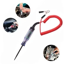 CASALIVA Probador de Circuito de Visualización LCD Digital de 3 a 90 V,  Luz de Prueba con Cable de Resorte Extendido, Probador de Bajo Voltaje,  Herramienta de Mantenimiento Automotriz Multifuncional - Negro - Ver 2