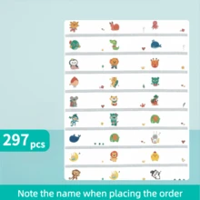 Custom Waterproof Name Labels (33pcs-297pcs), Personalized Durable Stickers In Transparent, Fade-Resistant, Easy To Apply And Remove, Perfect For Water Bottles, Books, Lunch Boxes, And More