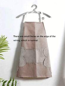 1pc Adjustable Waterproof Kitchen Apron With Large Towel Pocket - Fashionable White PVC Apron, Suitable For Cooking And Baking, Functional Design, Suitable For Women, Practical Kitchen Wear, Suitable For Household, Chefs, BBQ Enthusiasts, Craftsmen And Outdoor Activities - Multicolor - View 7