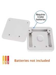 4 件/2 件/1 件 LED 运动传感器夜灯,智能 PIR 传感器橱柜壁灯,易于安装,15 秒自动关闭,暖光和冷光选项,电池供电无线方形传感器灯,适用于浴室、卧室、走廊、楼梯、橱柜 - 白色外殼 - 查看 12