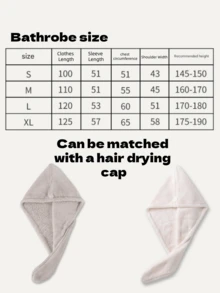 2/1 件华夫格纹理浴袍，男女通用成人和服长袍，秋冬浴袍，寄宿家庭酒店 SPA 浴袍，吸水速干，宽松版型，多色，适用于浴室用品、家居用品、酒店旅行配件、旅行必需品、假日学校用品、返校用品 - 彩色 - 查看 3