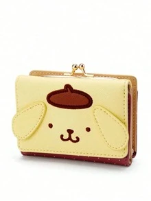 Sanrio Mother's Day/Valentine's Day Gift, 1pc Cute Hello Kitty & Pompompurin Everyday Commute/Birthday Gift Wallet Card Holder Multifunctional Organizer