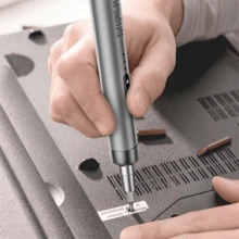 46-In-1 Rechargeable Precision Electric Screwdriver With Magnetic Tips - Grå - Visa 3