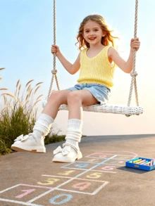 女童轻便平底乐福鞋，公主风英伦便士鞋，新款厚底女童休闲真皮乐福鞋，防滑英伦风彩色儿童厚底鞋，公主风亮面平底牛津鞋，四季皆宜 - 米色 - 查看 2