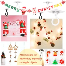 2 件可旋转粘性天花板挂钩 - 无需钻孔壁挂式实用挂钩，用于悬挂植物、灯笼、风铃 - 传统风格易于安装的塑料粘性衣帽钩，用于天花板装饰 - 彩色 - 查看 4