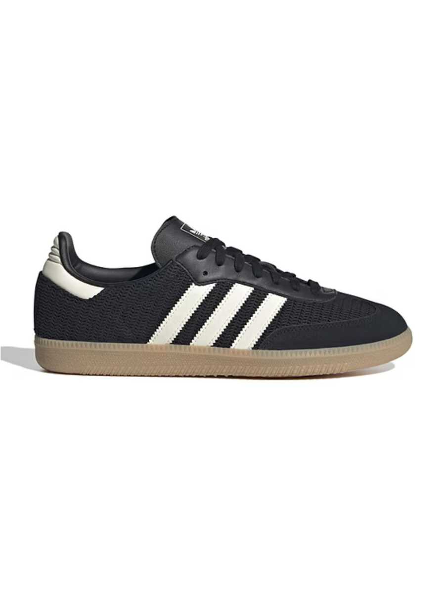Adidas Originals Adidas Samba OG Premium Sneakers, Timeless Retro Trainers In Fall Tones, Leather & Suede Construction, Low-Top Casual Sneaker For Outdoor, Sports, Sambas For School And Work, Daily Shoes For Skate Outfit, JQ5141 - 核心黑色/奶油色 - 查看 1