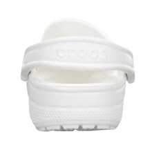 Crocs Classic Clogs Men's Comfort Slides Shoes Beach & Casual Slippers - Trắng/Trắng - Xem 4