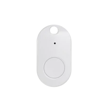 1 peça de alarme antiperda oval de curto alcance, localizador de chaves, alarme bidirecional, carteira de telefone, dispositivo inteligente antiperda, alarme antiperda para animais de estimação, compatível com Android, alimentado por bateria de botão (CR2032, substituível), adequado para lembrete de perda de itens (quando o dispositivo vinculado é colocado a mais de 25 metros de distância)