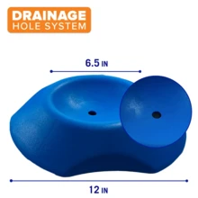2 Wheel Chocks And Wheel Dock - Blue - View 2