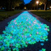 5000 Glow Stones, Solar-Powered Outdoor Garden Path Stones, Luminous Pebbles, Suitable For Garden Path Decoration, Aquarium Decoration, Landscape Lighting, And Vase Fillers. Multiple Colors Available. - 彩色 - 查看 4