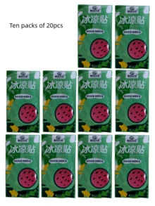 20 Pieces Of Cold Stickers To Cool Down Summer Antipyretic Stickers For Summer Students' Training, Travel, Small Gifts For Parties, Holiday Gatherings, Game Activities, Hot/Cold Water Bags, Cool Stickers For Refreshing Classes, Ice Stickers For Mobile Phone Cooling Stickers.(New And Old Models Are Shipped At Random.) Summer Cooling,Beach,Travel
