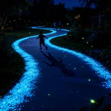5000 Glow Stones, Solar-Powered Outdoor Garden Path Stones, Luminous Pebbles, Suitable For Garden Path Decoration, Aquarium Decoration, Landscape Lighting, And Vase Fillers. Multiple Colors Available. - 白色 - 查看 6