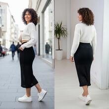 Women Skirts - 黑色 - 查看 2