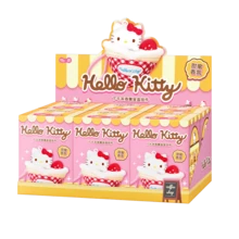 Miniso Authentic Co-Branded Hello Kitty Afternoon Tea Themed Aroma Charm Blind Box, Various Dessert Styles Randomly, Soft Touch And Relaxing Aroma, A Great Decor Item For Home And Travel(1 PC Random Delivery)