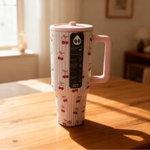 HYDRO-Jug Tumbler Water Bottle, Leak-Proof Travel Mug, Suitable For Coffee, Cold Drinks And Daily Use - 甜櫻桃 - 查看 2