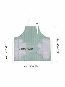 1pc Adjustable Waterproof Kitchen Apron With Large Towel Pocket - Fashionable White PVC Apron, Suitable For Cooking And Baking, Functional Design, Suitable For Women, Practical Kitchen Wear, Suitable For Household, Chefs, BBQ Enthusiasts, Craftsmen And Outdoor Activities - Multicolor - View 10