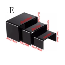 1 Set = 3pcs Acrylic Transparent/Black Display Stands, Modern Minimalist U-Shaped Dessert Stands, Freely Assembled Desktop Display Stands, Suitable For Parties, Gatherings, Weddings, Christmas