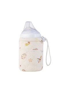 1pc Solid Color Minimalist Baby Bottle Insulation Cover - White - View 23