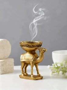 1个树脂创意立式骆驼香炉，适用于客厅、书房、卧室、餐厅等空间，是斋月、情人节、母亲节、感恩节等节日的最佳礼物。 - 彩色 - 查看 7