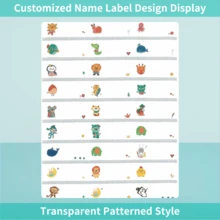 Custom Waterproof Name Labels (33pcs-297pcs), Personalized Durable Stickers In Transparent, Fade-Resistant, Easy To Apply And Remove, Perfect For Water Bottles, Books, Lunch Boxes, And More