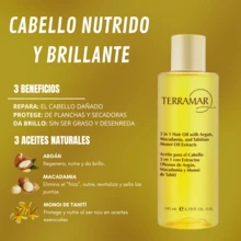 Terramar Aceite Tratamiento Para el Cabello 3 en 1 Con Extracto Oleoso 195 ml - Amarillo - Ver 2