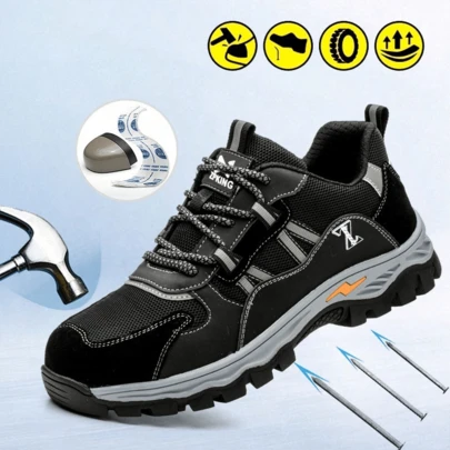 Botas industriales con puntera de acero para hombre, Antideslizantes y Resistentes, Athletic,  Fitness, Sportswear,  street style,  workout outfit