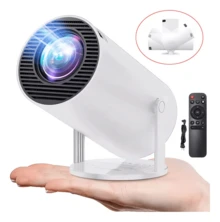 Proyector Hy300 Mini 1080p Hd Proyector  Profesional 4k Wifi Android Mini Portátil Wifi Bluetooth Smart Tv Proyector Led Compacto De Alta Definición Blanco 12000lm - Tipo de Enchufe B USA (110-127V) - Ver 2