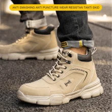 Men Work & Safety Shoes - 卡其色 - 查看 6