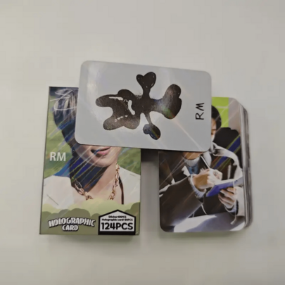 124张/60张卡片+64张贴纸，高光泽全息卡片，音乐爱好者的理想礼物，粉丝礼物，收藏卡片