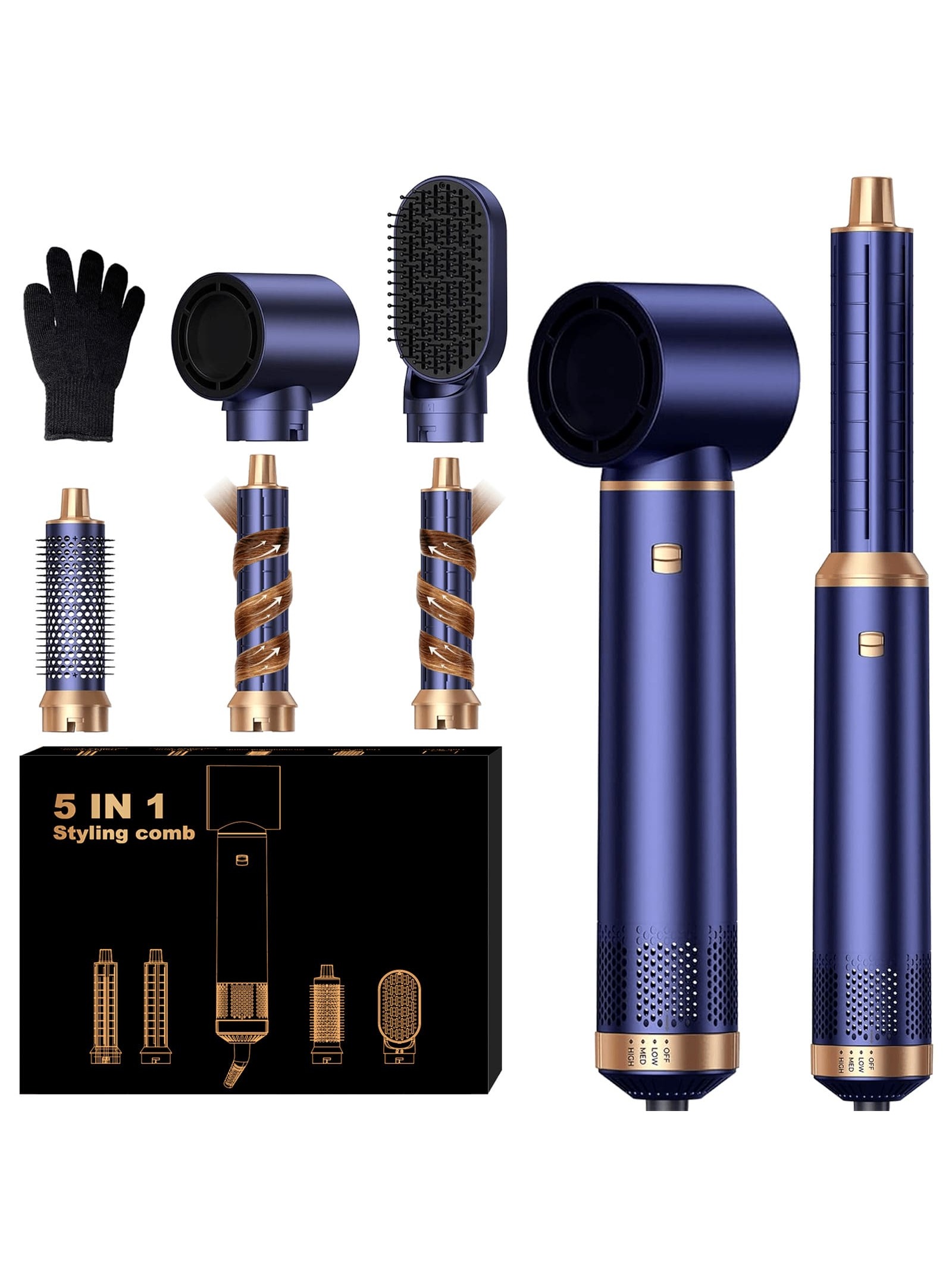 ATOPSKINS فرشاة تصفيف الشعر الساخنة متعددة الوظائف...