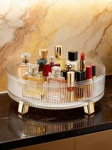 360 Degree Rotating Cosmetic Storage Box, Lotion Display Box, Large Capacity Round Tray, Makeup And Perfume Storage Box, Rotating Spice Rack,Suitable For Countertop, Bedroom, Bathroom And Kitchen,Gifts For Women,Christmas Gifts,Gift Ideas For Women - Multicolor - View 2