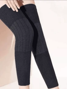 1 Pair Extra Long & Thick Knee Pads, Winter Warm Leg Warmers, Knee Joint Protector For Men & Women, Elderly & Middle-Aged, Long Knee Sleeve Warmers