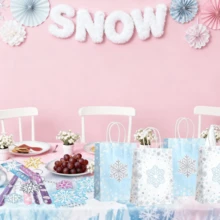 LaVenty 36PCS Frozen Party Favors Birthday Supplies Keychains Goodie Bag Fillers For Frozen Filler Goodie Bag Stuffers Snowflake Winter Wonderland Party Supplies - Multicolor - View 6