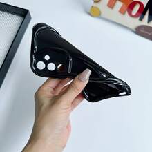 1pc DIY Mobile Phone Holder & Shockproof Silicone Phone Case Compatible With Samsung Galaxy S25, S24, S24+, S24 Ultra, S24 FE, S20, S21, S22, S23 And Compatible With IPhone 11/11 Pro/11 Pro Max, 12/12 Pro/12 Pro Max, 13/13 Pro/13 Pro Max, 14/14 Pro/14 Pro Max, 15/15 Pro/15 Pro Max, 16/16 Pro/16 Pro Max, 16E, G04, G05, G13, G14, G15, G22, G24, G32, G60, G85 - Black - View 4