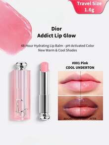 Dior عينة بلسم شفاه ديور الجديد لإحياء لون الشفاه 1.6 جرام - #001 مسحوق متغير اللون الساحر - مشاهدة 1