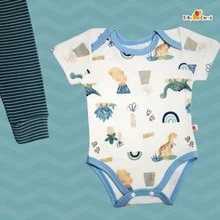 Set Bebe Dinosaurios pañalero + pantalon Baby Circus - Verde Oliva - Ver 5