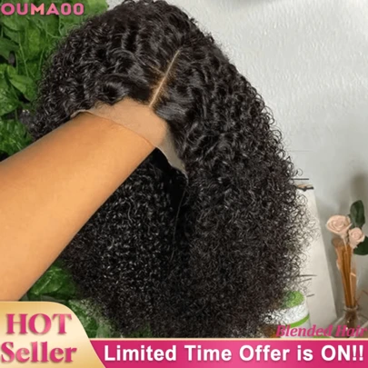 200% 密度无胶高清蕾丝前假发 13*4 13x6 高清蕾丝前假发 奇异卷发人发混合假发 自然色蕾丝前假发 杰瑞卷发假发搭配婴儿发 无胶假发 5x5 4*4 蕾丝闭合假发 女士可戴假发 巴西人发混合假发 适合女性日常使用和特殊场合