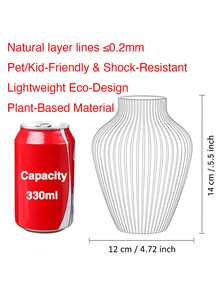 1 件现代弧形塑料花瓶，带人造蒲苇，简约家居装饰，灰色扭曲设计餐桌中心装饰，适合婚礼、客厅、办公桌装饰、乔迁礼物 - 彩色 - 查看 3