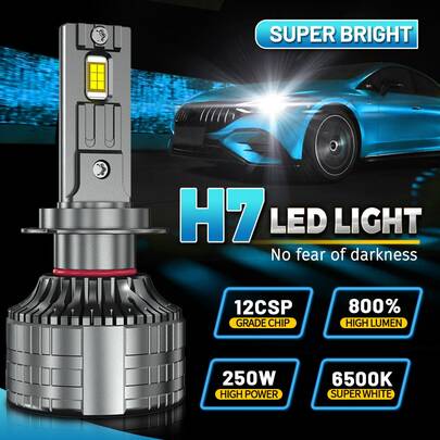 HYNBYZJ 2pcs H7 H11 H4 LED Bulbs Headlight For Car Headlamp H1 H9 9005 9006 HB3 HB4 Auto Diode Lamps Canbus 6000K 12V