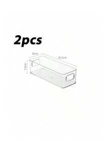 1/2/3 buc cutii de depozitare transparente stivuibile, cutii organizatoare multifuncționale care economisesc spațiu pentru bucătărie, baie, dormitor, masă de cafea în sufragerie, birou, containere ideale pentru organizarea casei