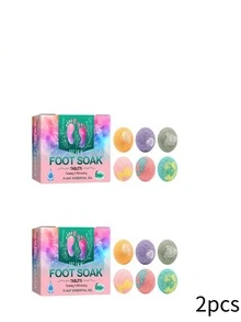 EELHOE 6 Pack Ginger Foot Soak Balls With Sea Salt & Baking Soda - Warming Detoxifying Foot Bath For Relaxation, Odor Removal & Sleep Aid - At-Home Spa Treatment For Softening & Moisturizing Feet,Gifts For Men And Women Suitable For Christmas, Valentine's Day, New Year's Day, Birthdays, Weddings, And Parties,Pedicure,Quick Ship Items,Free Shipping - Pink - View 9