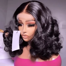 MECRY 200% Density Glueless Wigs Human Frontal Hair Pre Plucked Pre Cut 13x6 Wear And Go Glueless Wig 26-36 Inch HD Straight Lace Front Wigs Human Frontal Hair For Women Natural Black 180% 13*1 6inch Pixie Human Frontal Hair Wigs - Natural & Black - View 8