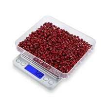 AOYI Small Digital Kitchen Scale For Baking, Precision Weight Scale Grams And Ounces For Jewelry, 3kg/6.6lb, Portable Battery Operated Scale With Tray For Food Cooking, Weighing Scales For Measuring, Sourdough Bread, Tracking Intake, Battery Not Included