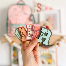 Personalized Children's Name Keychains, Acrylic Labels,Suitcases Travel Luggage - Multicolor - View 3