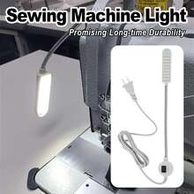 Lámpara LED de trabajo magnética de 30 LEDs | Flexible con luz ajustable en 360° | 2W ultrabrillante 240 lúmenes | Luz para máquina de coser | Ideal para hogar, taller y fábrica - Tipo de Enchufe A USA (110-127V) - Ver 9