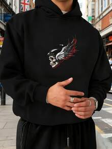 Sudadera con capucha para hombres, transpirable y no sofocante, tela ligera, se puede usar en habitaciones con aire acondicionado en verano. - Negro - Ver 1
