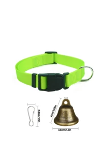 1pc Adjustable Nylon Collar With Goat Copper Bell: Loud Bronze Bell For Pet Anti-Lost, Suitable For Small Farm Animals, Especially Sheep, Cattle, Horses, And Pet Dogs - Multicolor - View 11